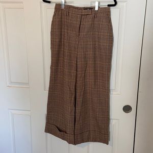 H&M Brown Plaid Pant